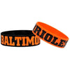Baltimore Orioles MLB Bulk Bandz Bracelet 2 Pack