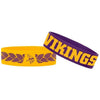 Lot de 4 bracelets en silicone logo Minnesota Vikings