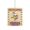Minnesota Vikings NFL Wood Pallet Sign Ornament